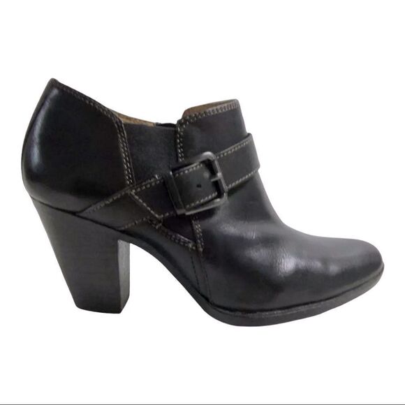NEW Söfft Nell Leather Black Booties Sz 8.5 - Picture 11 of 15